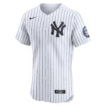 New York Yankees Derek Jeter #2 White Home 2020 Hall of Fame Induction Patch Elite Player Jersey