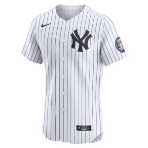 New York Yankees Derek Jeter #2 White Home 2020 Hall of Fame Induction Patch Elite Player Jersey