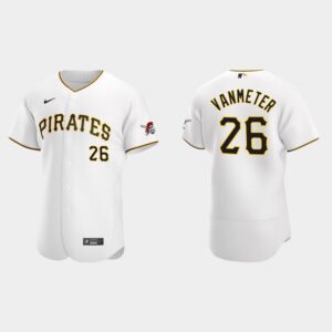 Men's Pittsburgh Pirates #26 Josh VanMeter White Home Flex Base Jersey