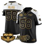 Matt Milano #58 Buffalo Bills BUF 2025 Bills Mafia Patch Gold Vapor Limited Jersey - All Stitched