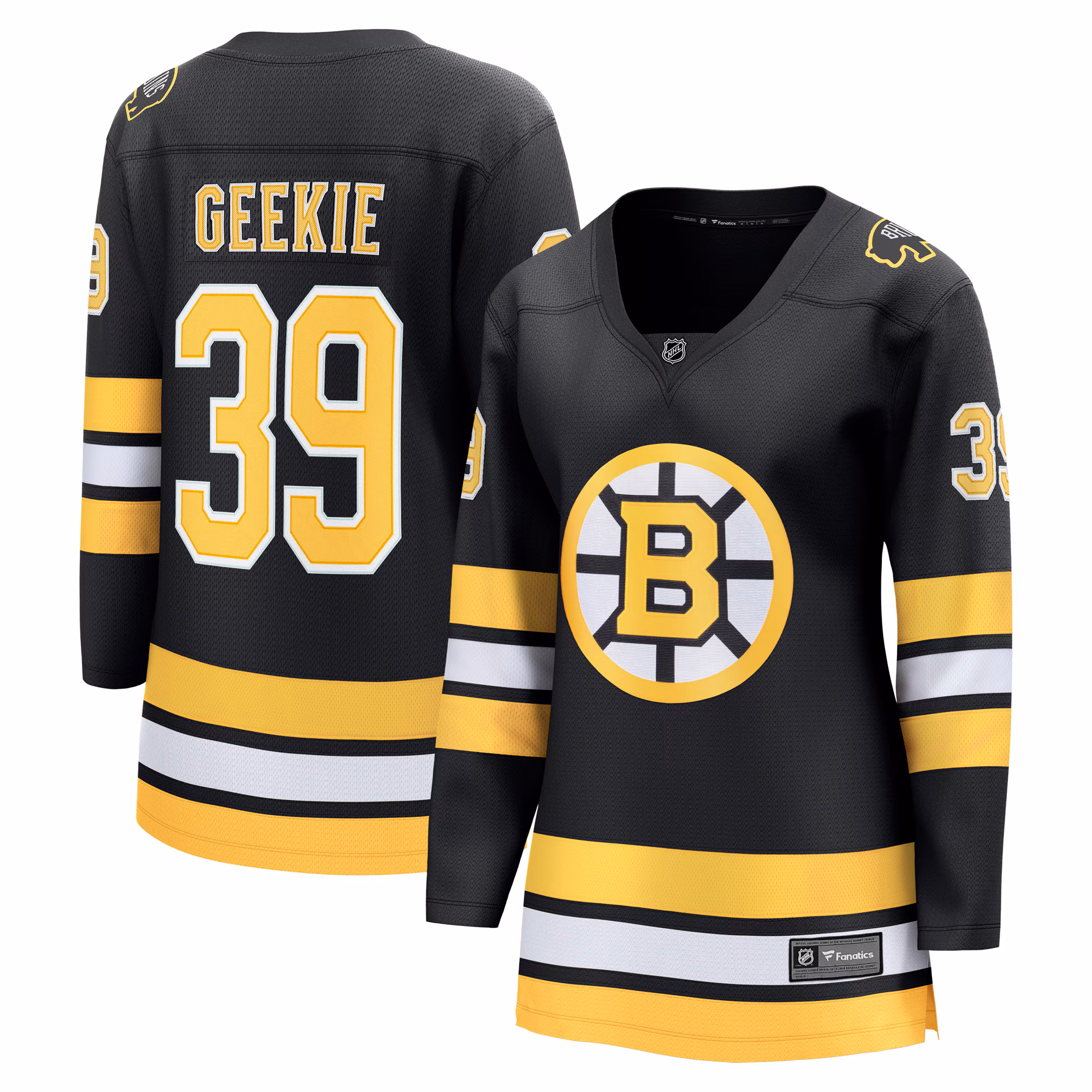Women's Boston Bruins Morgan Geekie #39 Fanatics Black Home Breakaway Player Jersey