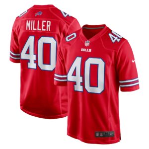Von Miller Buffalo Bills Alternate Game Jersey - Red