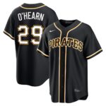 Ryan O'Hearn #29 Pittsburgh Pirates Fashion Replica Black Out Jersey - Black