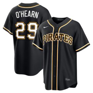 Ryan O'Hearn #29 Pittsburgh Pirates Fashion Replica Black Out Jersey - Black