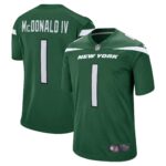 Will McDonald IV New York Jets  2023 Draft First Round Pick Game Jersey - Gotham Green