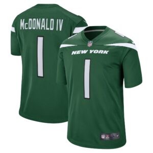 Will McDonald IV New York Jets  2023 Draft First Round Pick Game Jersey - Gotham Green