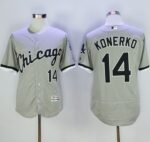Chicago White sox #14 Paul Konerko Grey Flexbase Collection Stitched Jersey