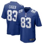 Lawrence Cager New York Giants Home Game Player Jersey - Royal