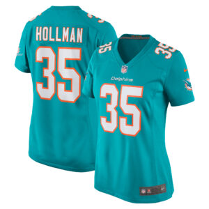 Ka'Dar Hollman Miami Dolphins Women's Home Game Player Jersey - Aqua