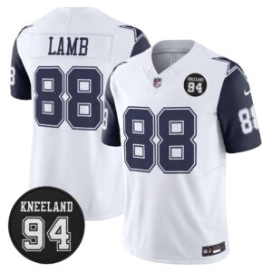 Dallas Cowboys #94 Marshawn Kneeland Memorial Patch Vapor Limited Jersey - All Stitched