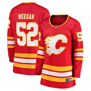 MacKenzie Weegar Calgary Flames Women's Home Breakaway Player Jersey - Red