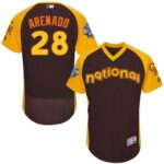 Colorado Rockies #28 Nolan Arenado Brown Flexbase Collection 2016 All-Star National League Stitched Jersey