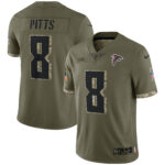 Kyle Pitts Atlanta Falcons  2022 Salute To Service Limited Jersey - Olive