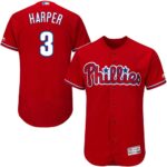 Philadelphia Phillies #3 Bryce Harper Red Flexbase Collection Stitched Jersey