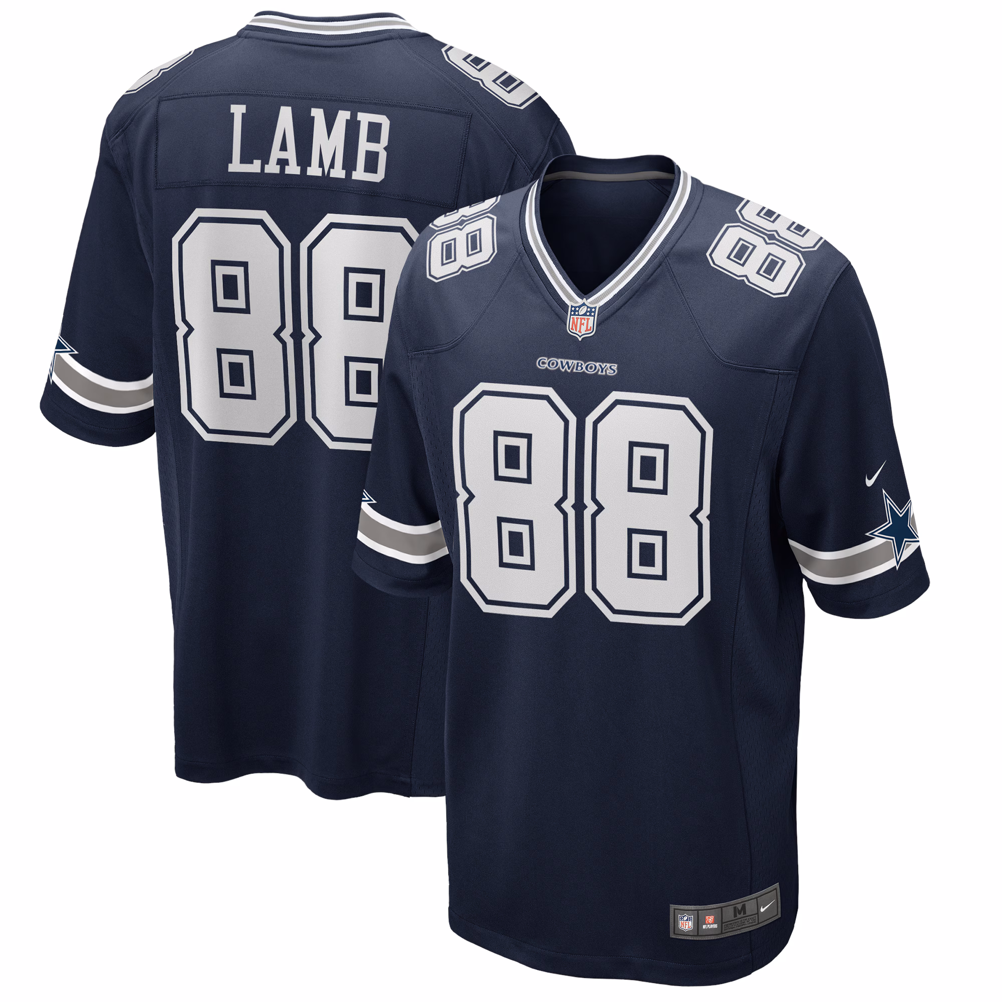 CeeDee Lamb Dallas Cowboys Game Jersey - Navy