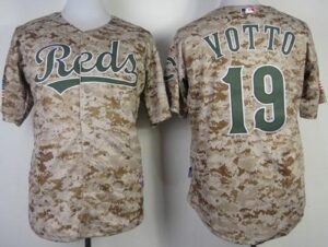 Cincinnati Reds #19 Joey Votto Camo Alternate Cool Base Stitched Jersey
