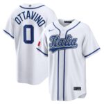 Adam Ottavino #0 Italy Baseball 2026 World Baseball Classic Home Stadium Jersey - White