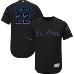 Miami Marlins #22 Sandy Alcantara Black Flexbase Collection Stitched Jersey