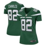 Irvin Charles New York Jets  Women's Game Player Jersey - Gotham Green