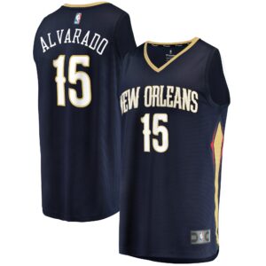 Jose Alvarado New Orleans Pelicans  2021/22 Fast Break Replica Jersey - Icon Edition - Navy
