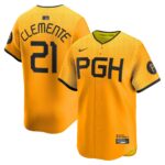 Men's Pittsburgh Pirates Roberto Clemente  Gold City Connect Limited Player Jersey