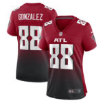 Women's Atlanta Falcons Tony Gonzalez #88 Red Retired Game Jersey