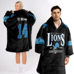 Adult 14 Detroit Lions Football Unisex Blanket Hoodie