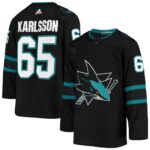 Erik Karlsson San Jose Sharks  Team Alternate Authentic Jersey - Black