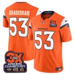 Randy Gradishar Denver Broncos-Time Champions Patch Vapor Limited Jersey - All Stitched