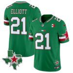 Ezekiel Elliott # 21 2025 Dallas Cowboys Mexico Vapor Limited Jersey - All Stitched