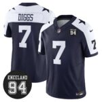 Dallas Cowboys #94 Marshawn Kneeland Memorial Patch Vapor Limited Jersey - All Stitched