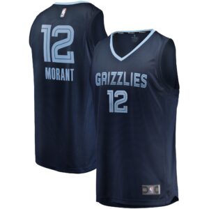 Ja Morant Memphis Grizzlies  Youth Fast Break Replica Jersey Navy - Icon Edition