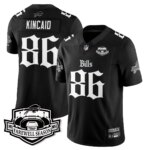 Dalton Kincaid #86 Buffalo Bills BUF Gothic Vapor Limited Jersey - Farewell Highmark Patch - All Stitched