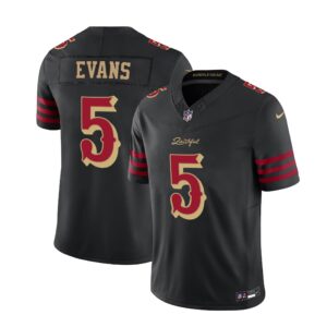 Mike Evans #5 San Francisco 49ers Rivalries Collection Game Jersey - Black