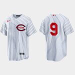 Men's Cincinnati Reds #9 Mike Moustakas 2022 Field of Dreams Cool Base Jersey - White