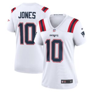 Mac Jones New England Patriots Women's Game Jersey - White
