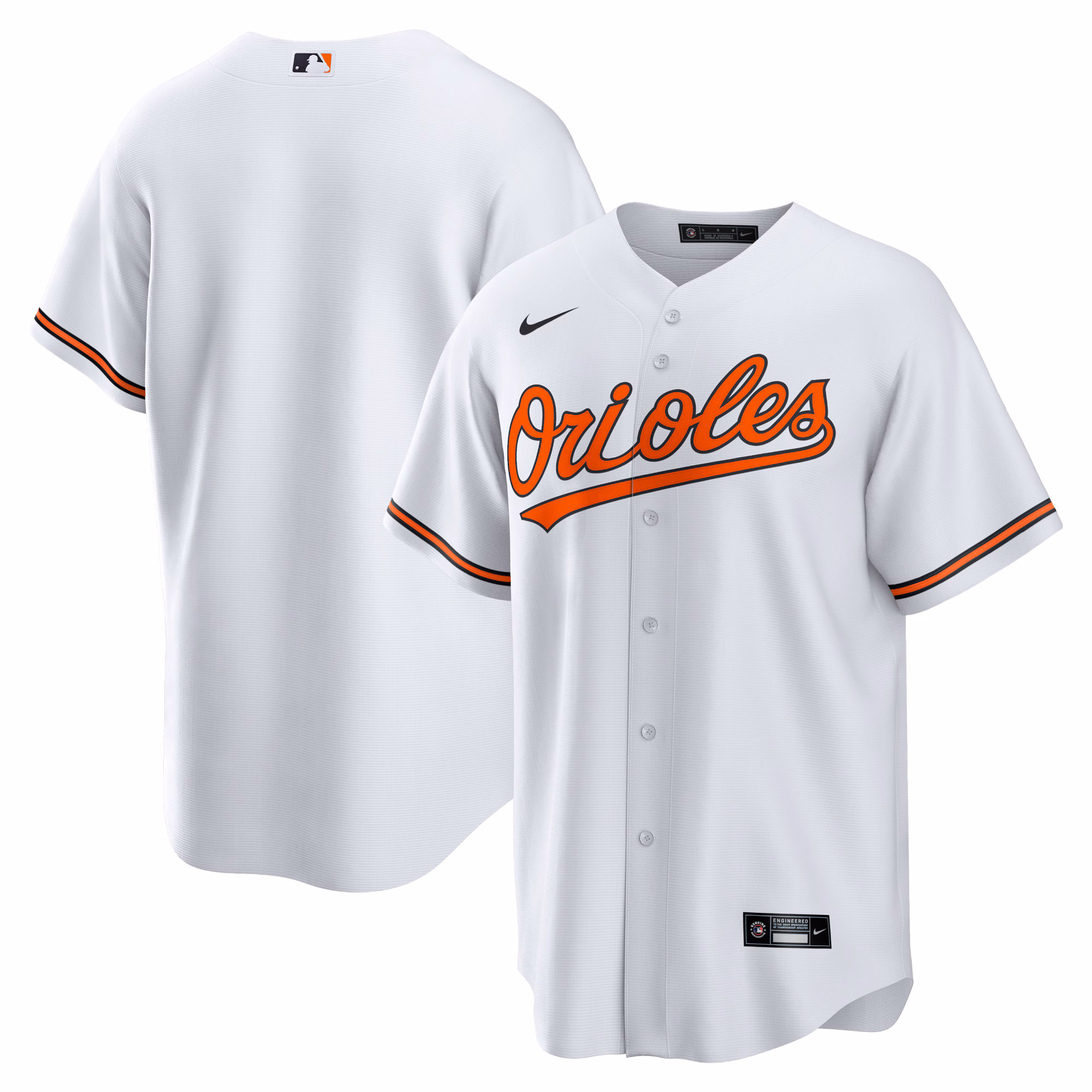 Baltimore Orioles White Home Replica Team Jersey