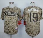 San Diego Padres #19 Tony Gwynn Camo Alternate 2 Cool Base Stitched Jersey