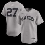 New York Yankees Giancarlo Stanton #27 Gray Road Limited Player Jersey