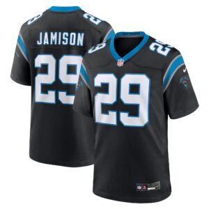 D'Shawn Jamison Carolina Panthers Team Game Jersey -  Black