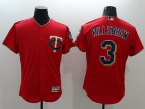 Minnesota Twins #3 Harmon Killebrew Red Flexbase Collection Stitched Jersey