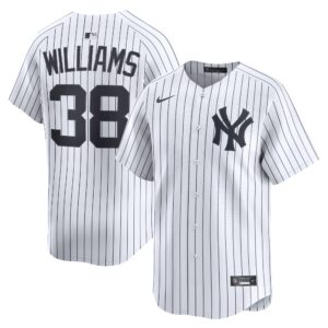 New York Yankees Devin Williams #38 White Home Limited Player Jersey