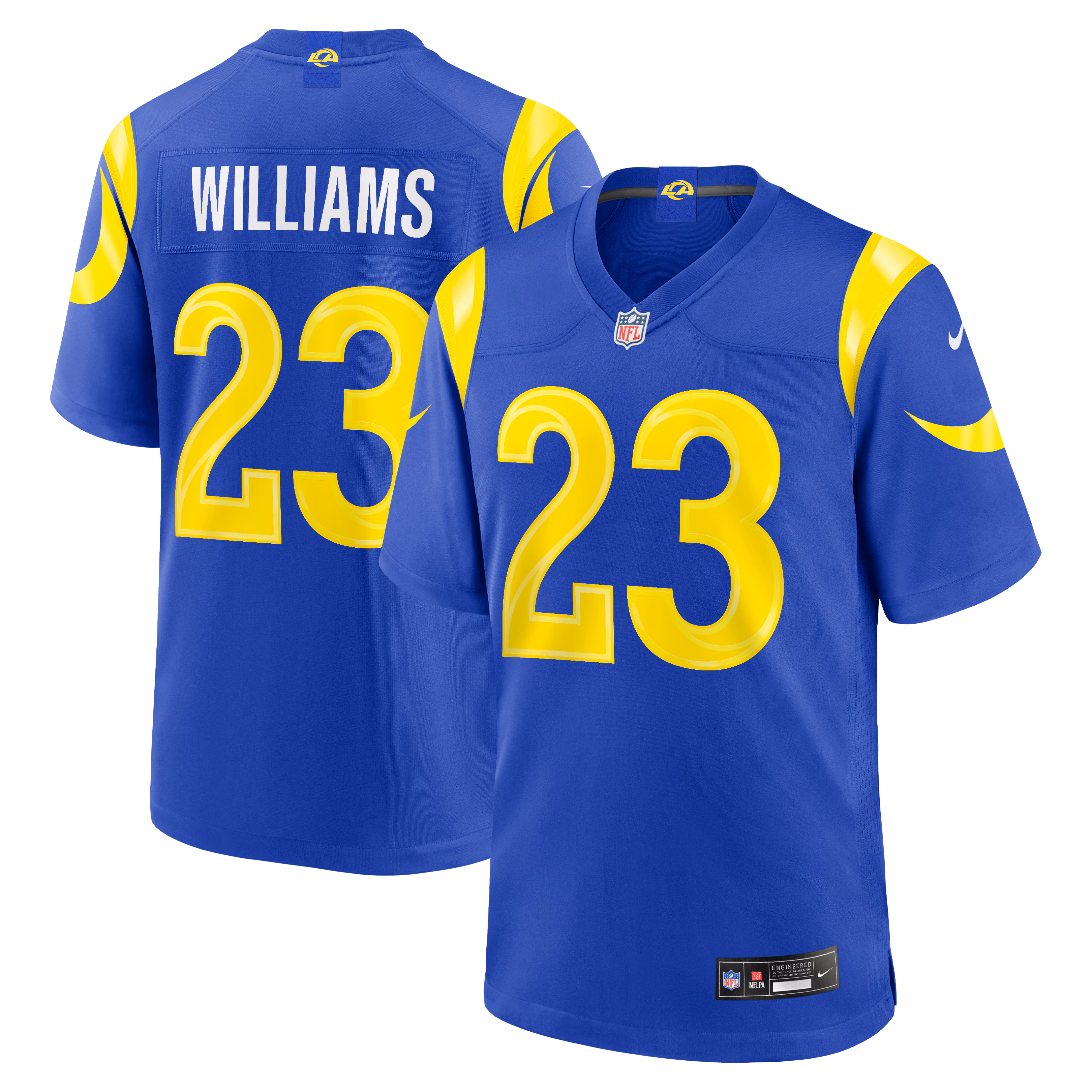 Los Angeles Rams Kyren Williams #23 Royal Team Game Player Jersey