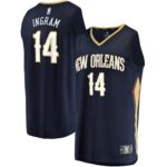 Brandon Ingram New Orleans Pelicans  Fast Break Replica Jersey Navy - Icon Edition