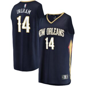 Brandon Ingram New Orleans Pelicans  Fast Break Replica Jersey Navy - Icon Edition