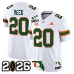 Ed Reed #20 Miami Hurricanes MIA 2026 CFP Final & Florida Patch Vapor Limited Jersey - All Stitched
