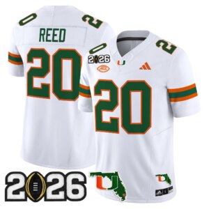 Ed Reed #20 Miami Hurricanes MIA 2026 CFP Final & Florida Patch Vapor Limited Jersey - All Stitched