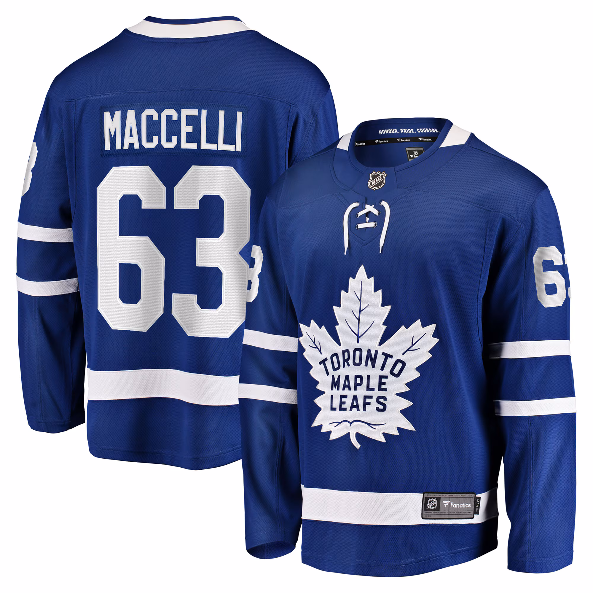 Toronto Maple Leafs Matias Maccelli #63 Fanatics Blue Home Breakaway Jersey