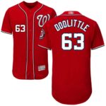 Washington Nationals #63 Sean Doolittle Red Flexbase Collection Stitched Jersey