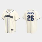 Men's Seattle Mariners #26 Adam Frazier Cream Alternate Jersey